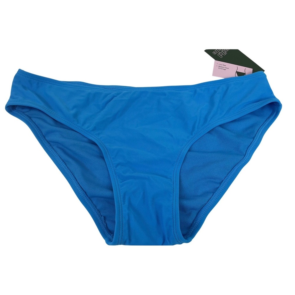 Wild Fable Blue Low Rise Bikini Bottom Medium Seat Coverage Swimsuit M